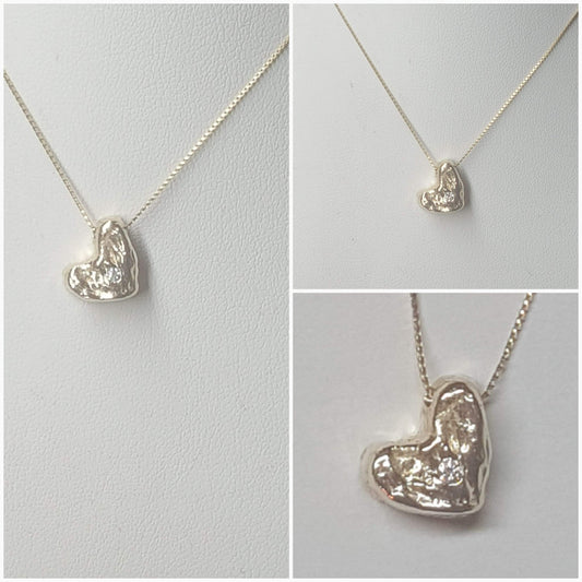 Love - Moulded Heart Pendant