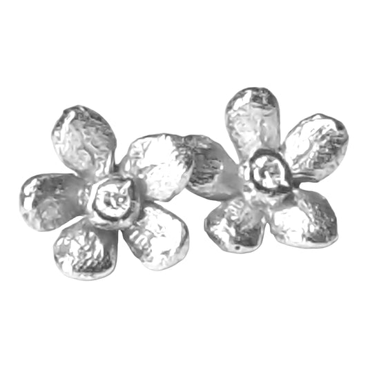 Botanical - Blossom Stud Earrings- silver