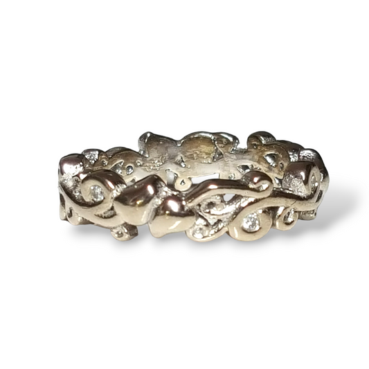 Botanical -Tree of Life Wedding Band