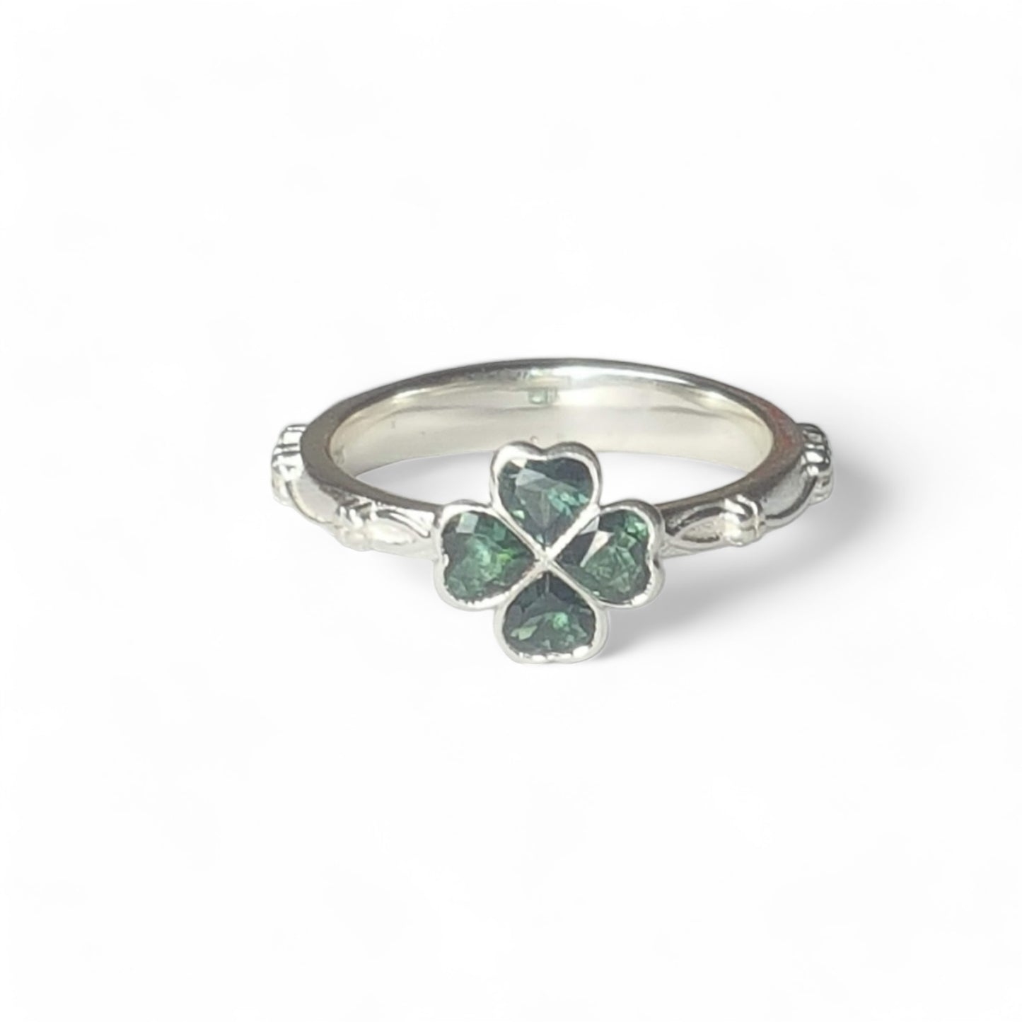 Botanical -Lucky Clover Stone Set Ring