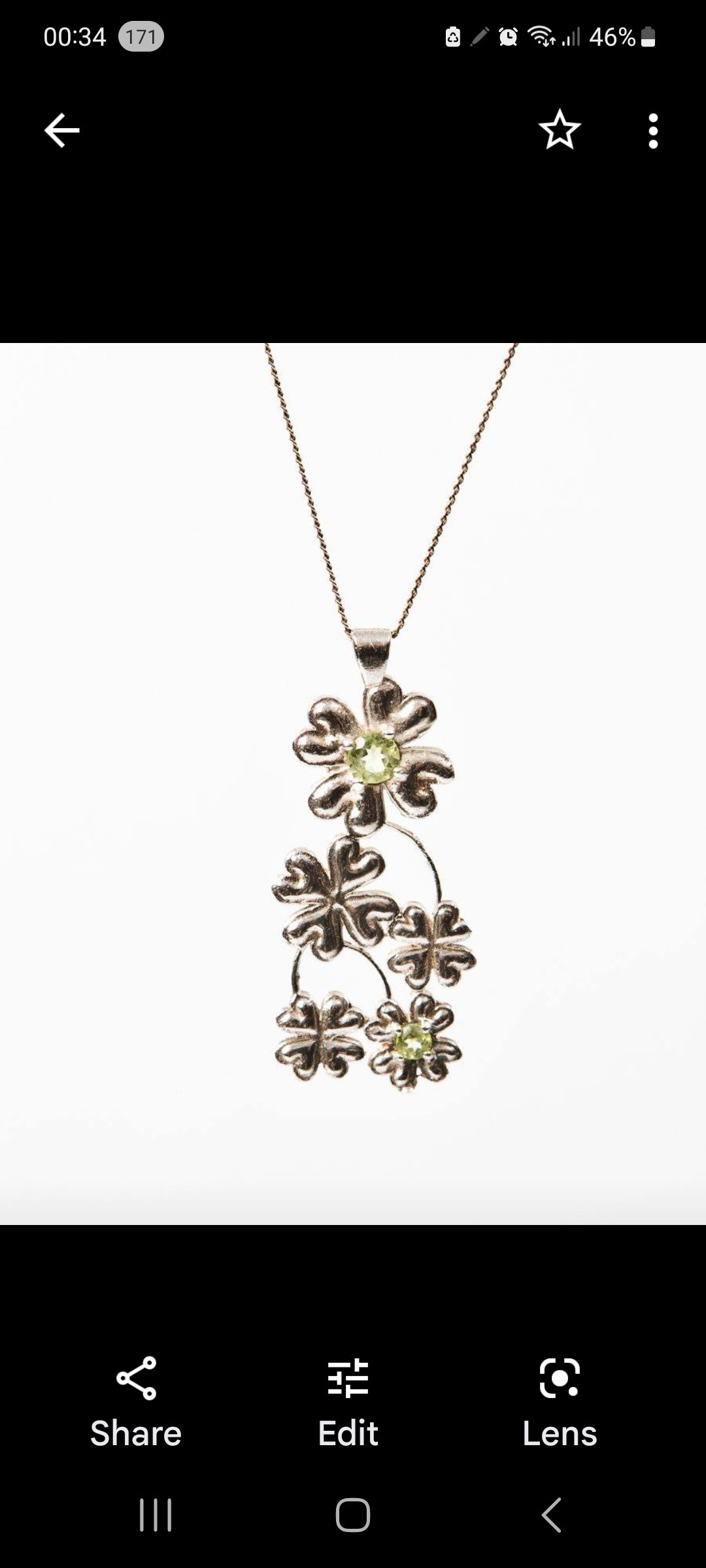 Botanical -Lucky Clover Pendant